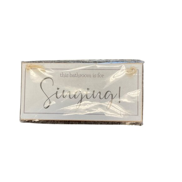 Crafty Clara - "This Bathroom Is For Singing!" Made with MDF Hanging Sign - Picture 2 of 3